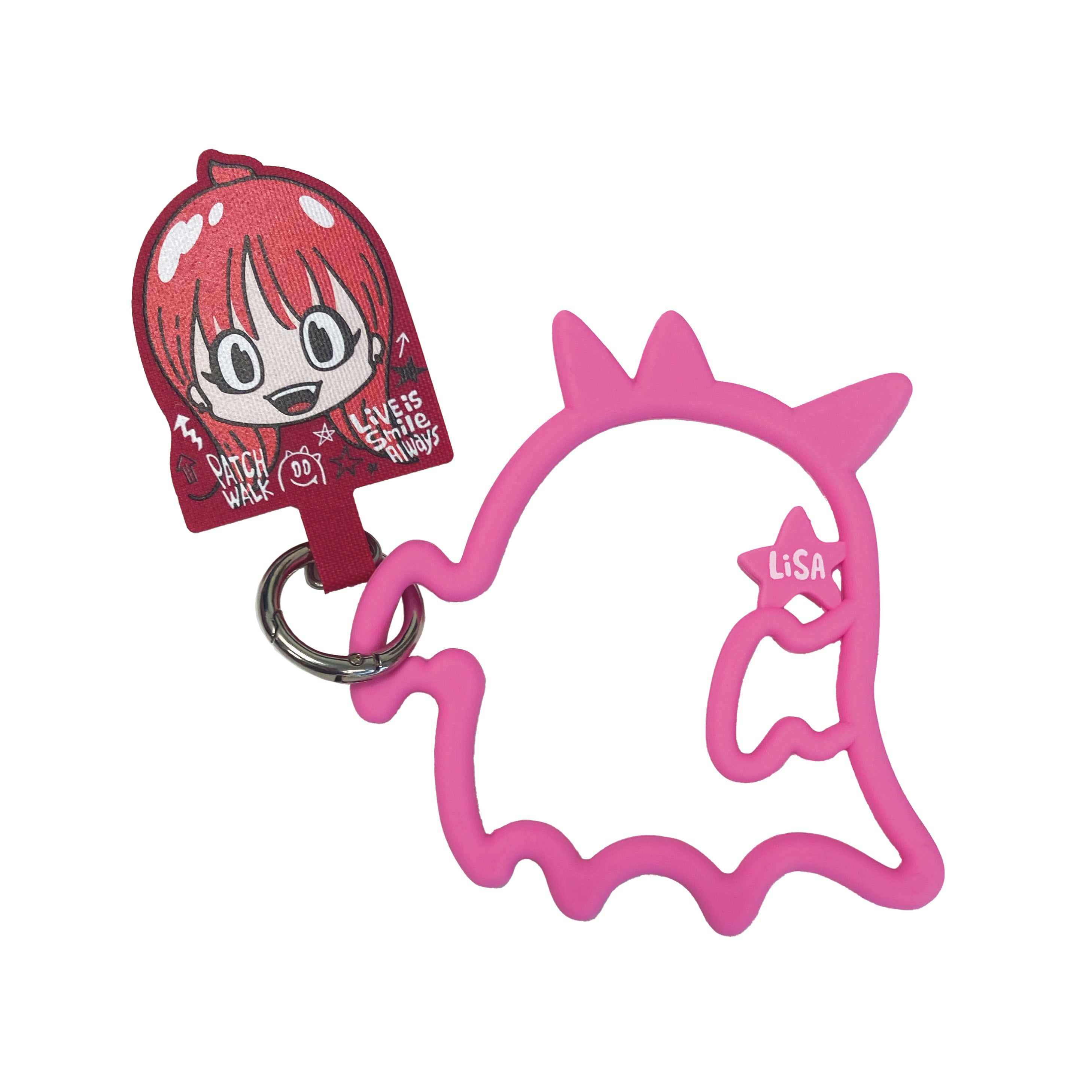 (Goods - Accessory) 手機夾片（連扣環）／LiVE is Smile Always～PATCH WALK～