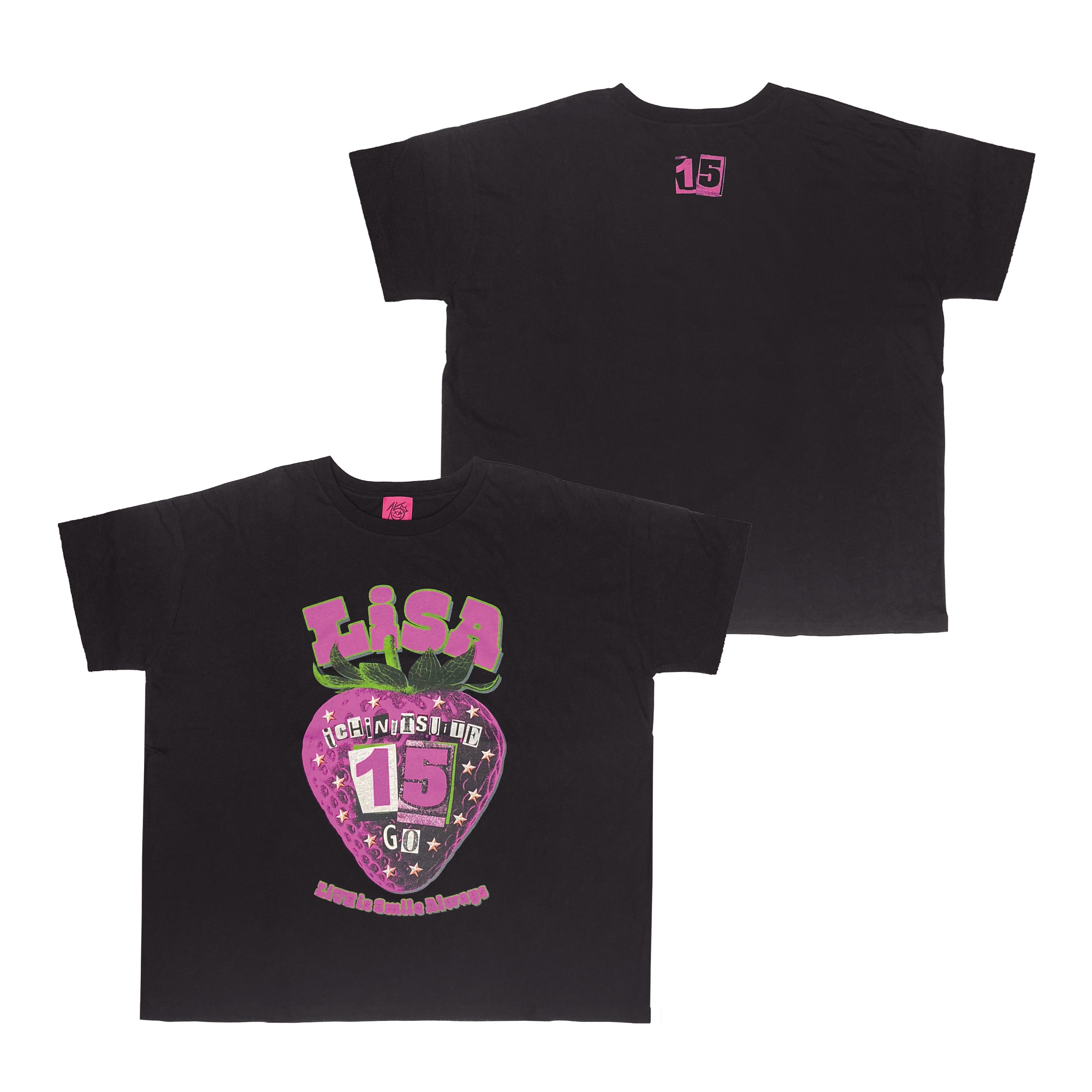 (Goods - Shirt) 15 T-shirt(BLACK)／LiVE is Smile Always～15～