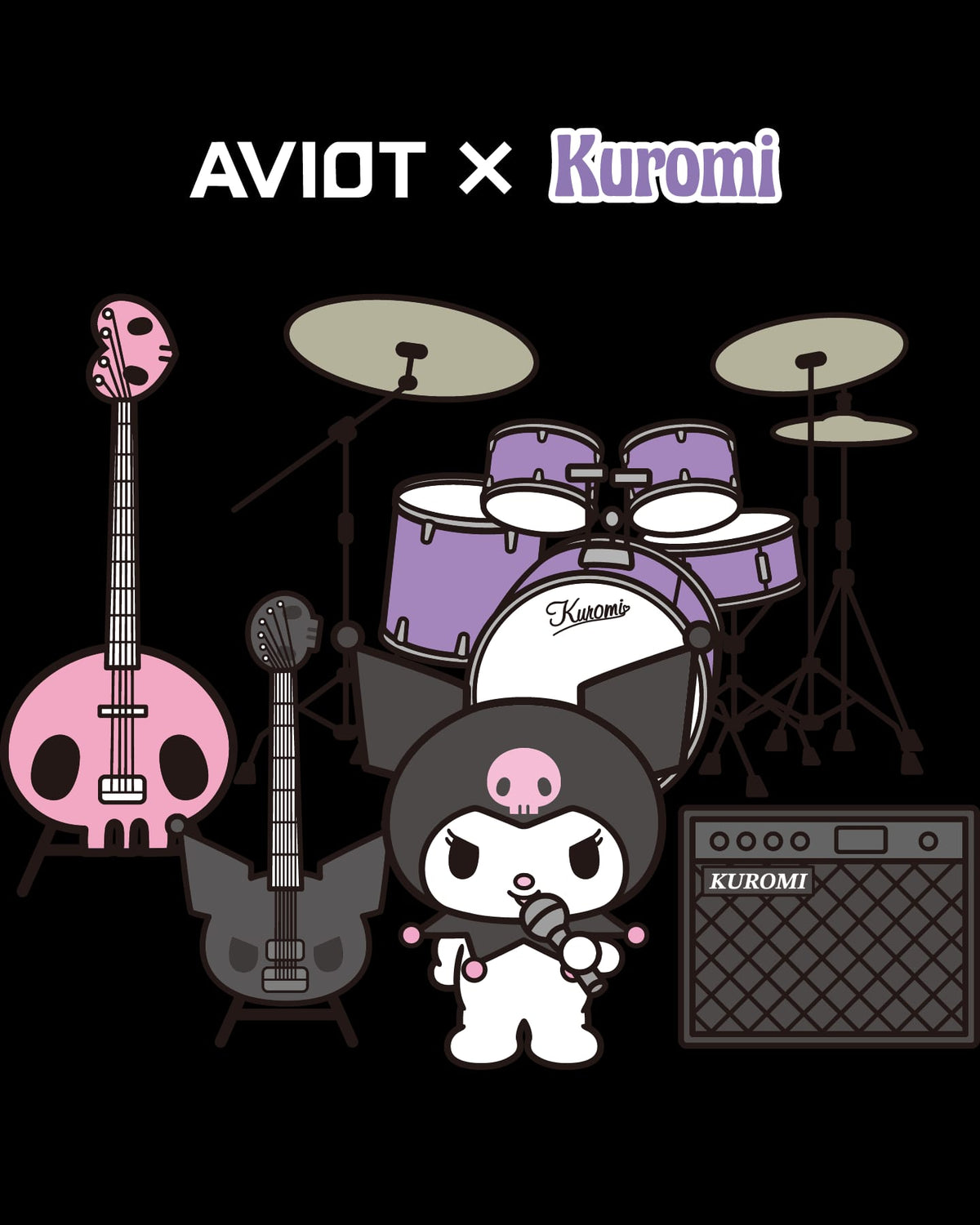 AVIOT TE-Q3R-KUR × 《Sanrio Characters (KUROMI)》聯乘真無線耳機