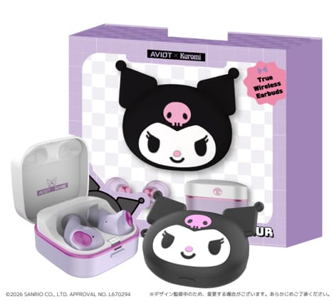 AVIOT TE-Q3R-KUR × 《Sanrio Characters (KUROMI)》聯乘真無線耳機