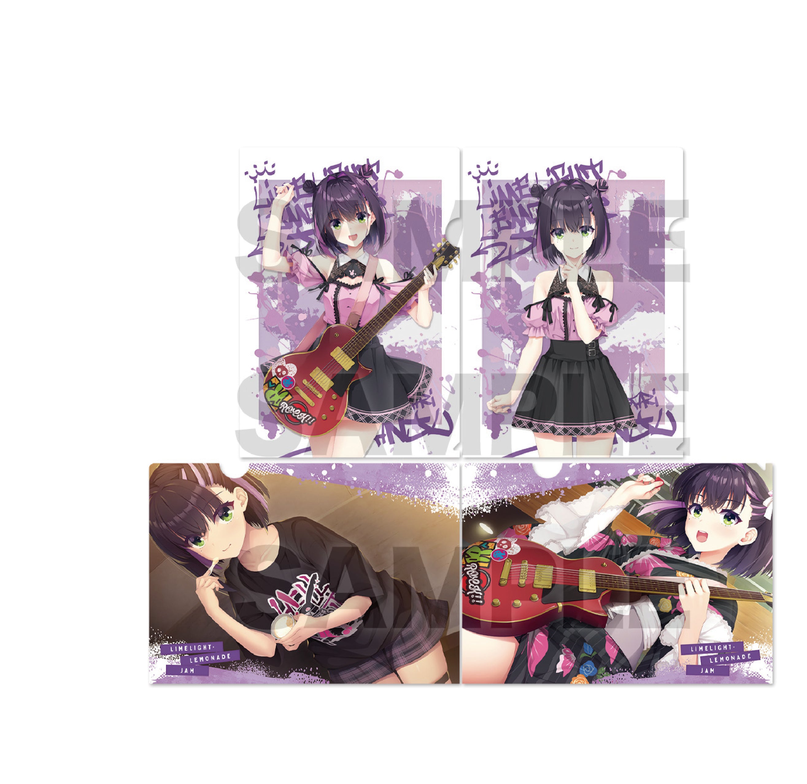 (Goods - File folder) 透明文件夾套裝002：杏珠